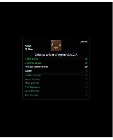 S.A.C.A DEX ANKLET