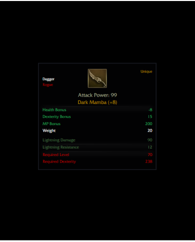 +8 Dark Mamba