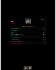 +3 DUAL WARLORD EARRING