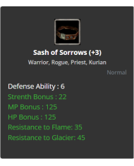 +3 Sash Of Sorrows