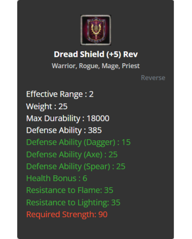 +5 Reverse Dread Shield