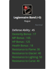 +3 Dual Legionnaire Band