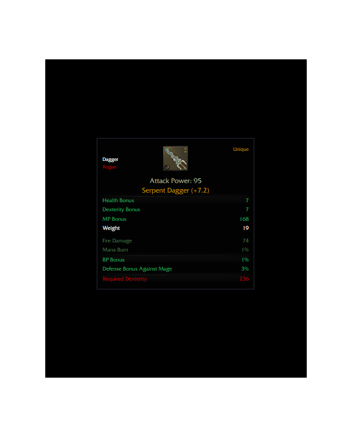  7.2 Serpent Dagger