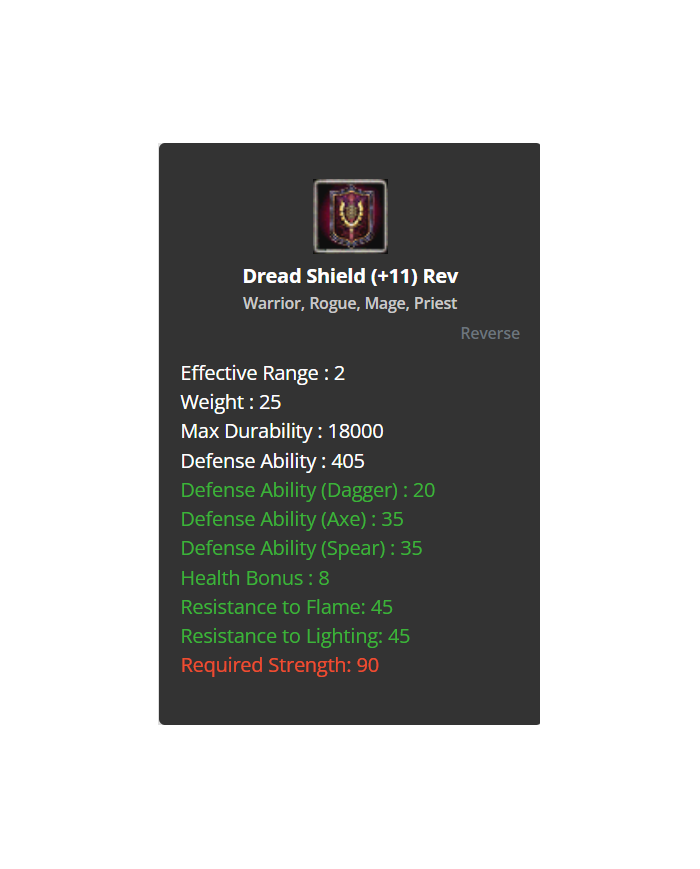 +9 Dread Shield