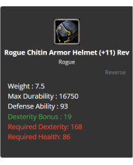 reb11 chd + rogue chitin set