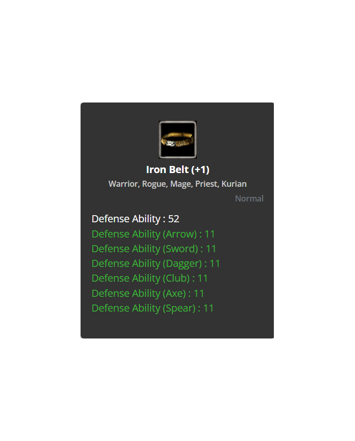 +1 Iron Belt