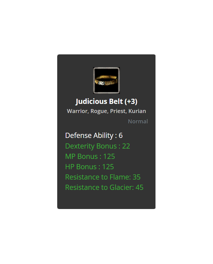 +3 Judi Belt
