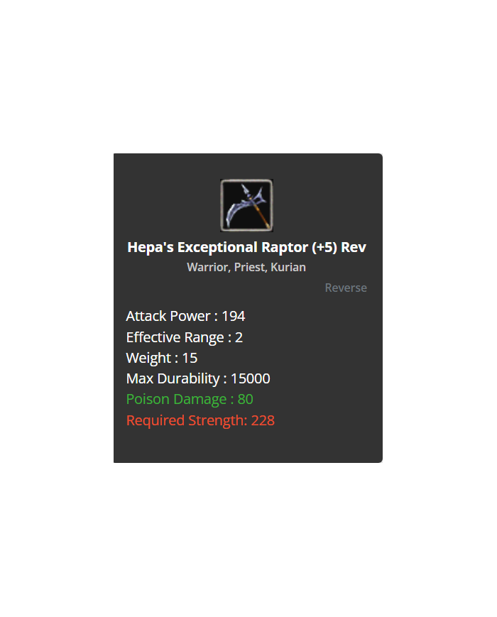 +8 Hepa Exp Raptor
