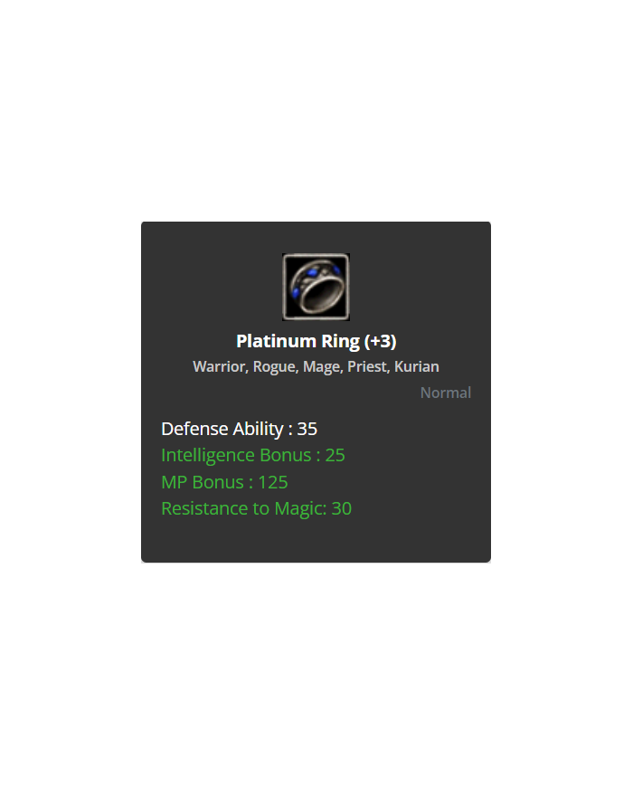 +3 Platinum Ring