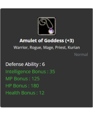 +3 Amulet of Godded