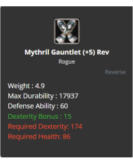 +5 Reb Mythrill Gaunlent