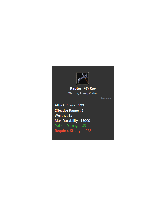 +7 Rev Raptor