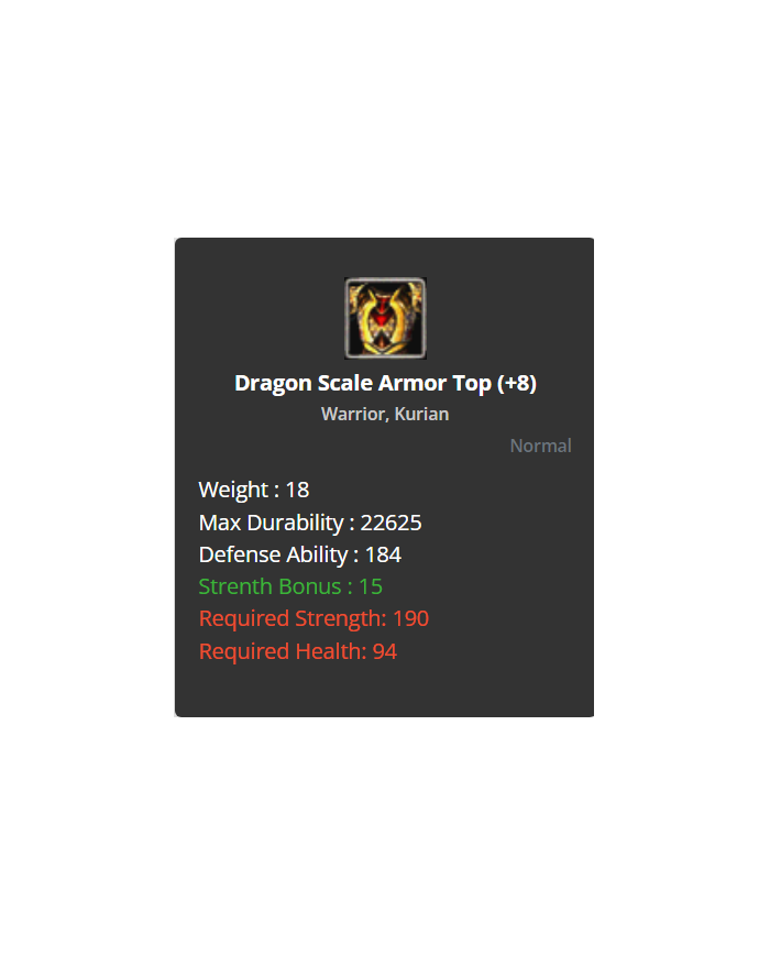 +8 Dragon Scale Set