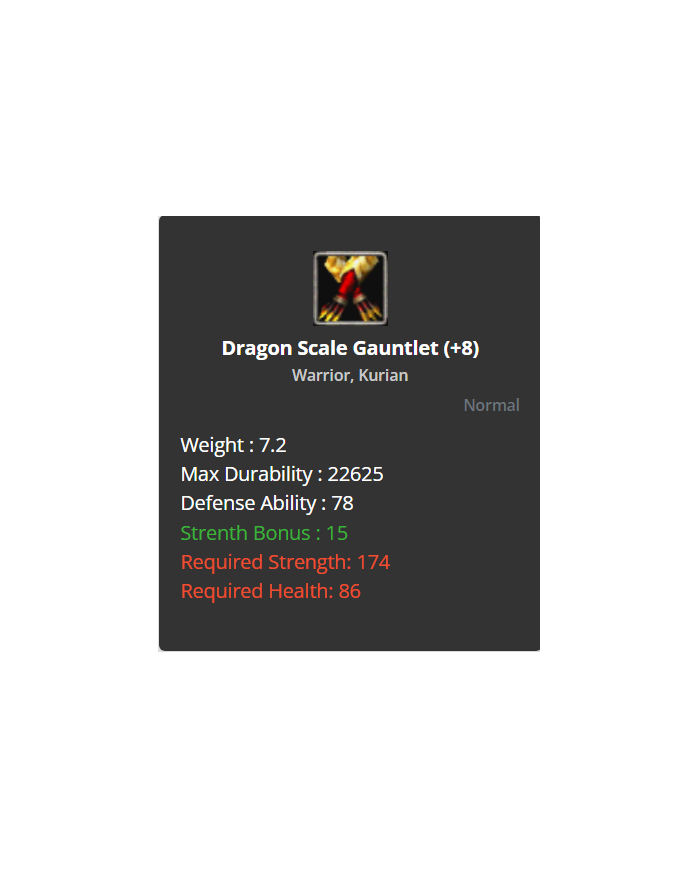 +8 Dragon Scale Set