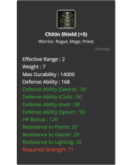 +5 Chitin Shield