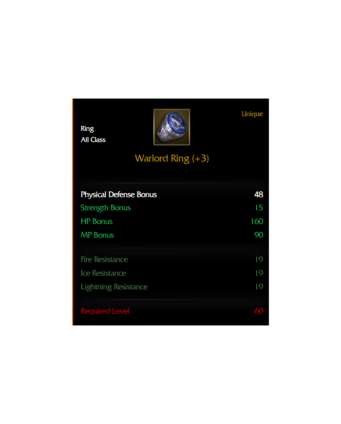 +3 Warlord Ring