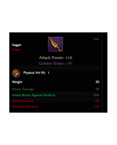 +9 Golden Snake