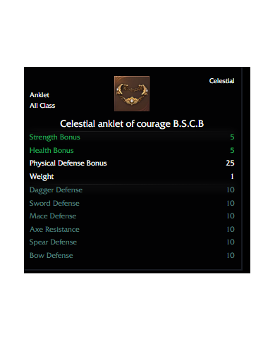 B.S.C.B STR ANKLET