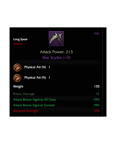 +9 War Scythe