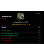 +8 Axe Of Destruction