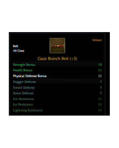 +3 Gaze Branch Belt