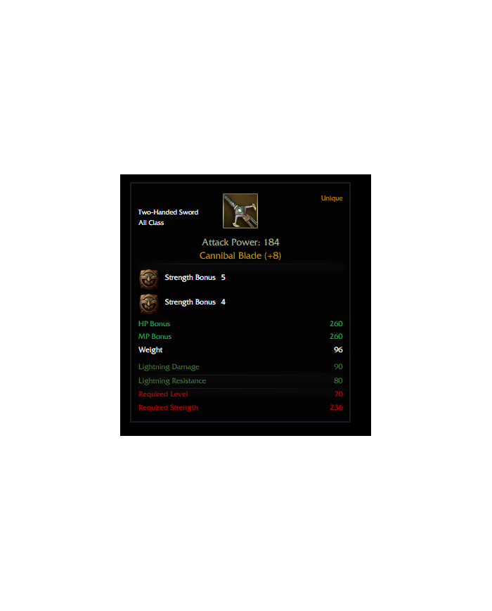 Cannibal Blade (+8)
