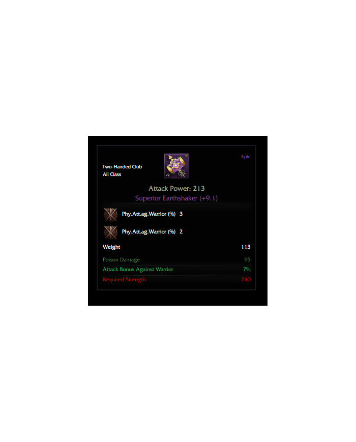 SUPERİOR EARTHSHAKER +9
