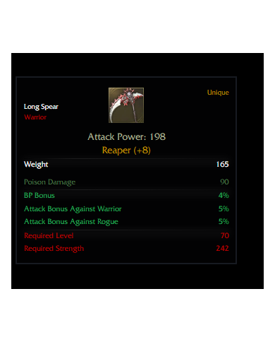 +8 REAPER RÜNSÜZ