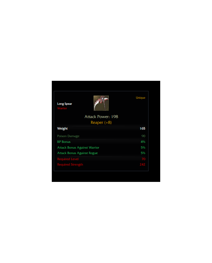 +8 REAPER RÜNSÜZ