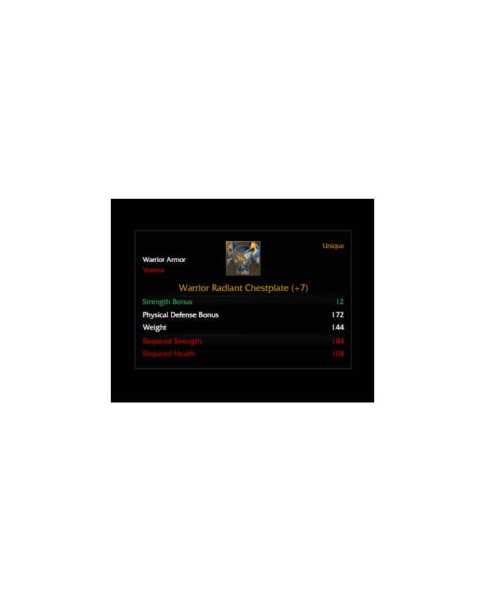 +7 Warrior Radiant Set