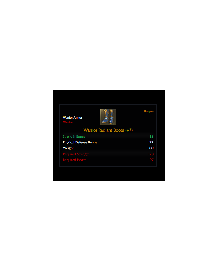 +7 Warrior Radiant Set