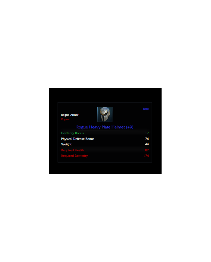 +9 ROGUE HEAVY PLATE