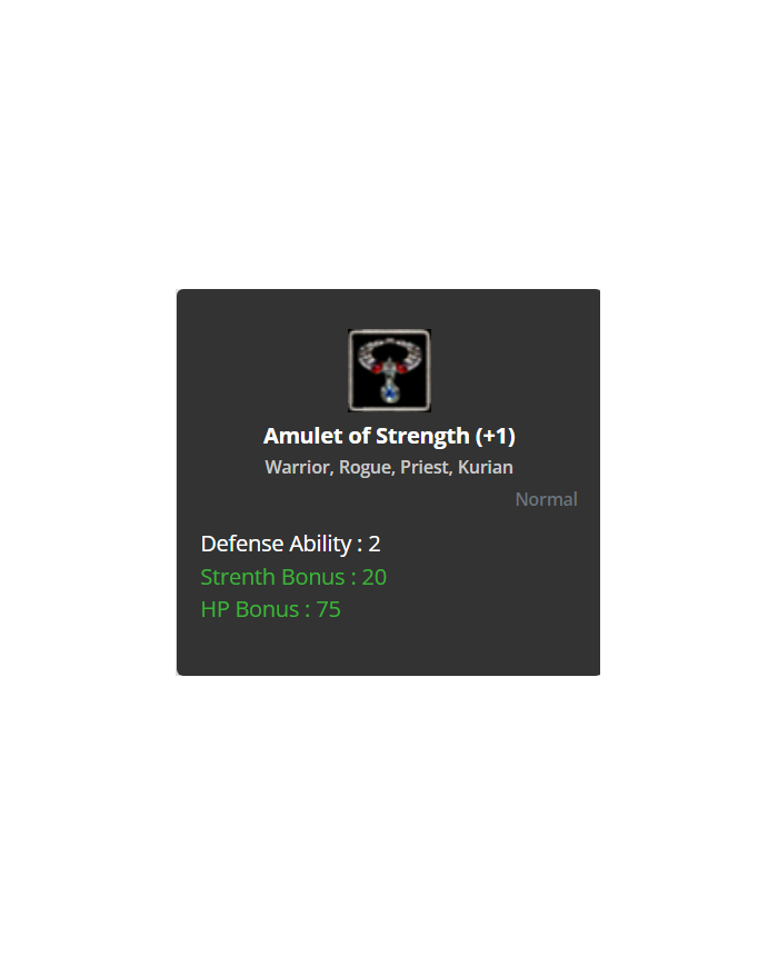 +1 Amulet of Str