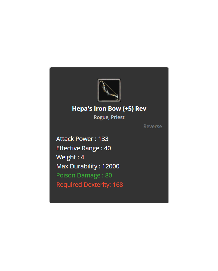 +8 Hepa's İron Bow