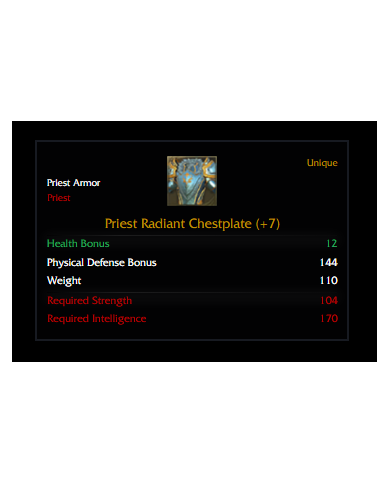 +7 Priest Radiant Set 