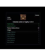 CELESTIAL ANKLET OF AGILITY A.D.A