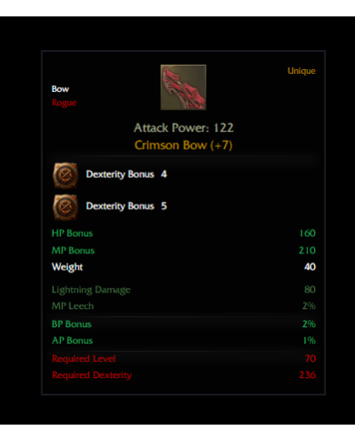 +7 CRİMSON BOW