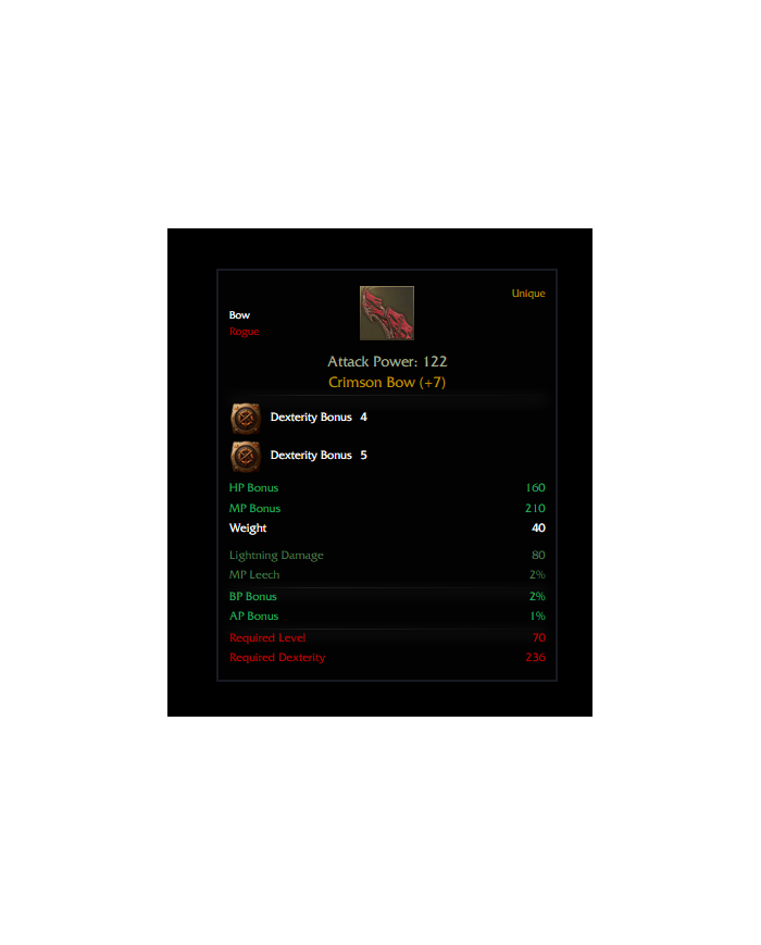+7 CRİMSON BOW