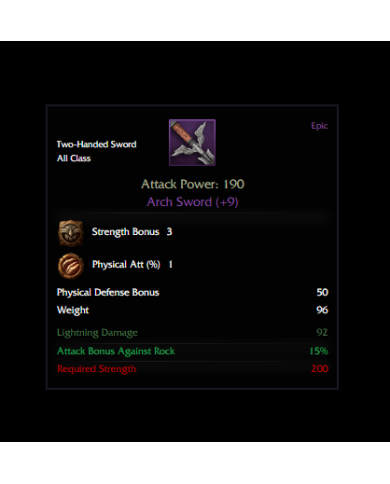 +9 Arch Sword 