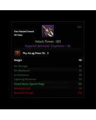 +8 SUPERIOR JEREMIAS % PRI ATTK RÜN