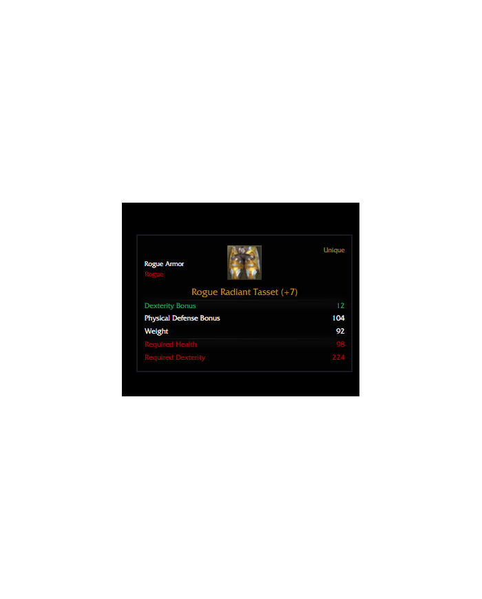 +7 ROGUE RADİANT SET