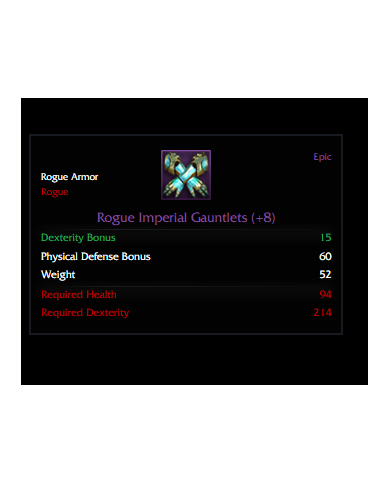 ROGUE İMPERİAL +8 SET (15 DEX)