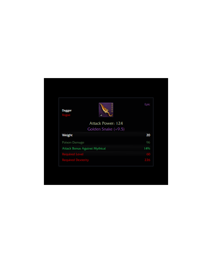Golden Snake +9.5
