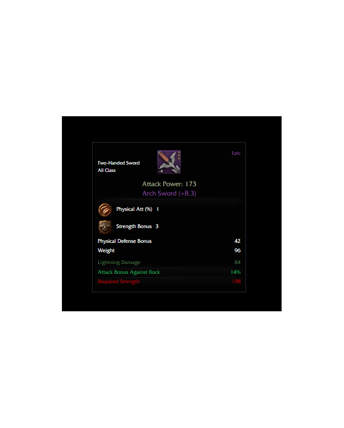 8.3 Arch Sword - 173 AP