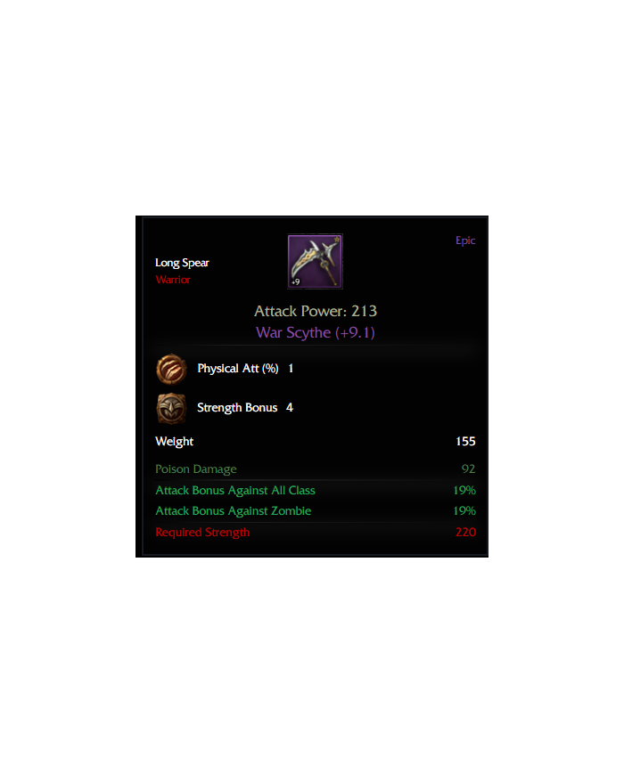 WAR SC +9.1 ( PSY 1 ) ( STR4 )